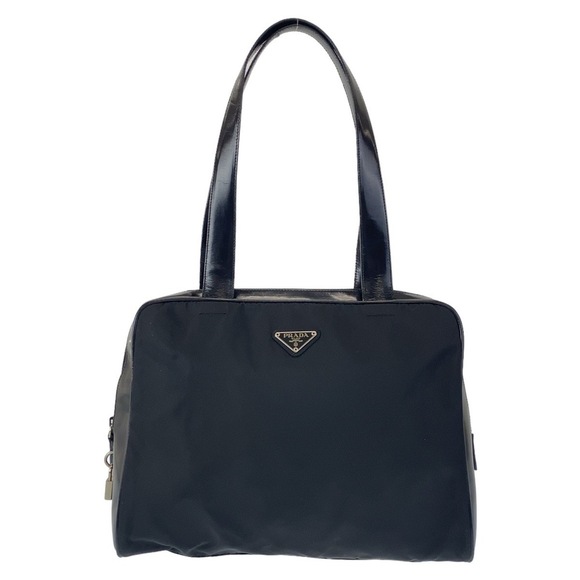 Prada Prada Nylon Enamel Logo Tote Bag Canvas Tote Bag